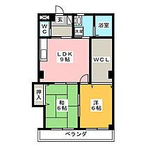 ホワイトウイングII  ｜ 岐阜県羽島市足近町南之川（賃貸マンション2LDK・2階・52.65㎡） その2