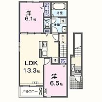 クレール・恵 202 ｜ 岐阜県安八郡安八町牧181番地3（賃貸アパート2LDK・2階・59.58㎡） その2