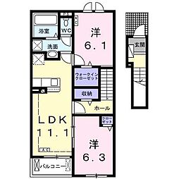 間取図画像 2LDK