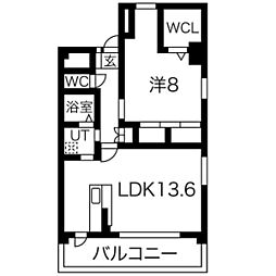 GRANVIA 1LDKの間取図画像