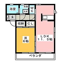 エバーグリーン・テラス  ｜ 岐阜県中津川市中津川（賃貸アパート1LDK・1階・43.01㎡） その2