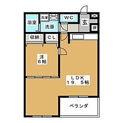 間取図画像 1LDK