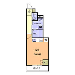 YOURMAISON Bloom 102 1階ワンルームの間取り