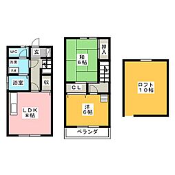 ビバリーヒルズ1 2LDKの間取図画像
