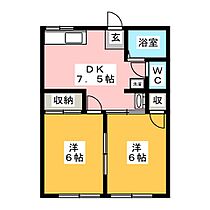 シティハイムイトーＡ  ｜ 岐阜県瑞浪市松ヶ瀬町３丁目（賃貸アパート2DK・2階・41.30㎡） その2