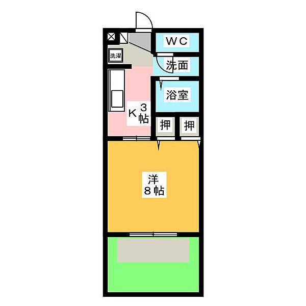 ラ・ロッシュ ｜岐阜県瑞浪市西小田町６丁目(賃貸マンション1K・1階・28.02㎡)の写真 その2