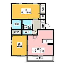 ラフィネ・小田  ｜ 岐阜県瑞浪市北小田町２丁目（賃貸アパート2LDK・2階・60.84㎡） その2