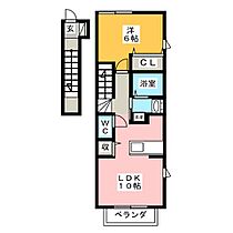 メゾンドールIII  ｜ 岐阜県土岐市土岐津町土岐口（賃貸アパート1LDK・2階・39.74㎡） その2