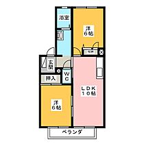 リトルマロンIIＣ、Ｄ（Ｃ）  ｜ 岐阜県瑞浪市上平町４丁目（賃貸アパート2LDK・2階・49.45㎡） その2