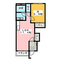 スターライト　南館  ｜ 岐阜県美濃市もみじが丘２丁目（賃貸アパート1LDK・1階・44.62㎡） その2