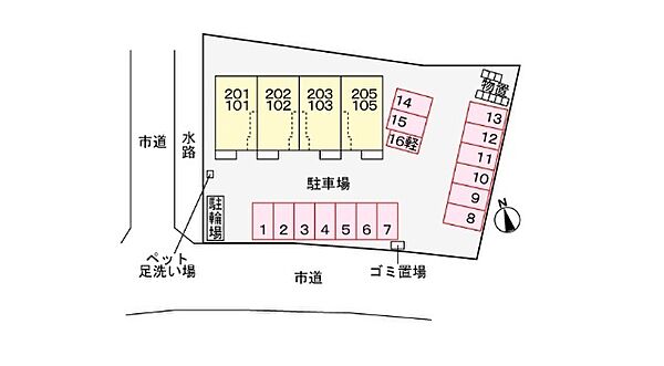 ファミーユＮ 105｜岐阜県関市市平賀(賃貸アパート1LDK・1階・50.01㎡)の写真 その3