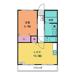 間取図画像 1LDK