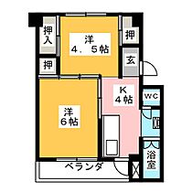 ビレッジハウス下有知　1号棟  ｜ 岐阜県関市下有知（賃貸マンション2K・2階・33.54㎡） その2