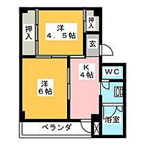 ビレッジハウス笠神　2号棟  ｜ 岐阜県美濃市笠神（賃貸マンション2K・1階・33.61㎡） その2