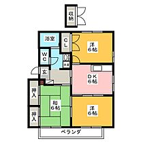 ルミエール  Ａ  ｜ 岐阜県関市肥田瀬（賃貸アパート3DK・2階・54.57㎡） その2