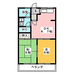 間取図画像 2DK