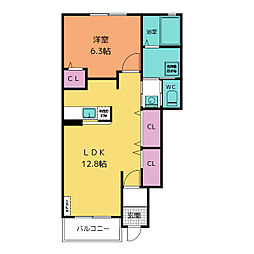 間取図画像 1LDK