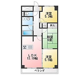 SejourTim 3LDKの間取図画像