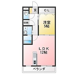 ラフェスタ 1LDKの間取図画像