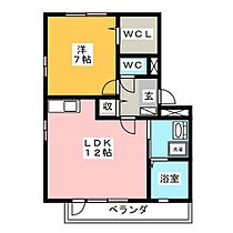 ラポールＳＡＫＵＲＡ  ｜ 三重県四日市市桜台本町（賃貸アパート1LDK・2階・46.72㎡） その2