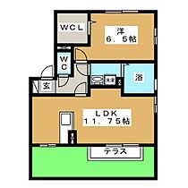 リビングタウン阿倉川　Ｍ棟  ｜ 三重県四日市市大字東阿倉川（賃貸アパート1LDK・1階・45.45㎡） その2