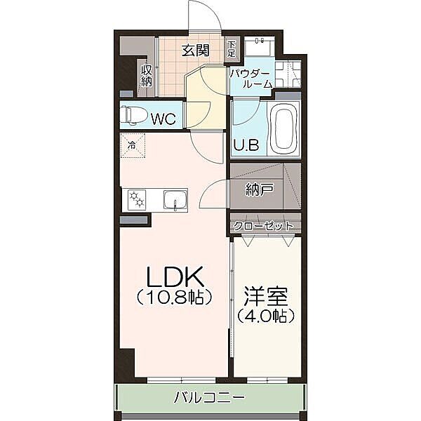 グリーンベルII 402｜三重県四日市市本郷町(賃貸マンション1LDK・4階・40.08㎡)の写真 その2