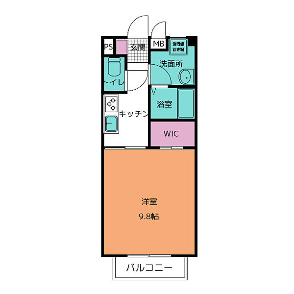 ウィステリア羽津 103｜三重県四日市市大宮町(賃貸マンション1K・1階・30.94㎡)の写真 その2