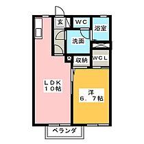 ブランシェ　Ｂ  ｜ 三重県四日市市小古曽１丁目（賃貸アパート1LDK・2階・41.58㎡） その2