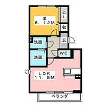 カーサ・ドゥ・ソレイユ  ｜ 三重県四日市市七つ屋町（賃貸アパート1LDK・1階・44.21㎡） その2