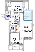 シャーメゾン　ヴィア　ソーレ 204 ｜ 三重県四日市市日永西１丁目13番地40号（賃貸マンション2LDK・2階・73.05㎡） その2