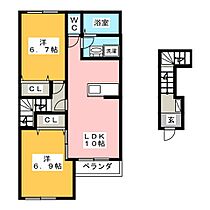 カサブランカ  ｜ 三重県四日市市大字東阿倉川（賃貸アパート2LDK・2階・59.95㎡） その2