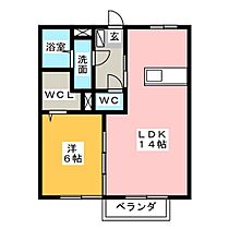 リビングタウン四日市芝田　Ａ棟  ｜ 三重県四日市市芝田１丁目（賃貸アパート1LDK・1階・46.75㎡） その2