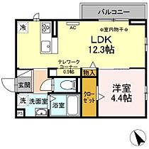 フォルトゥーナ　ヒロ 205 ｜ 三重県四日市市羽津山町2番22号（賃貸アパート1LDK・2階・40.28㎡） その2