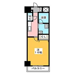 エトワール安島 1Kの間取図画像