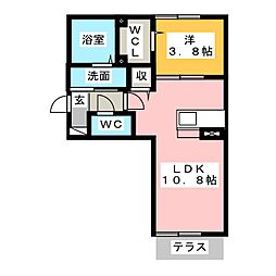 ノア・ルーナ 1LDKの間取図画像