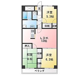 アヴァンセ・F 3LDKの間取図画像