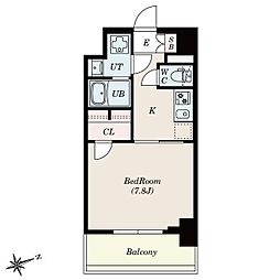 S-RESIDENCE四日市安島aloggio 1Kの間取図画像