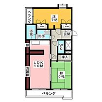 ダイアパレス四日市B棟  ｜ 三重県四日市市鵜の森２丁目（賃貸マンション2LDK・6階・65.00㎡） その2