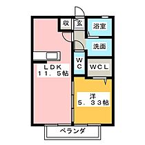 グランモアパーシモン  ｜ 三重県三重郡朝日町大字柿梅ケ丘（賃貸アパート1LDK・1階・40.29㎡） その2