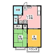 リックスハイツ  101  ｜ 三重県四日市市下之宮町（賃貸マンション2LDK・2階・40.13㎡） その2