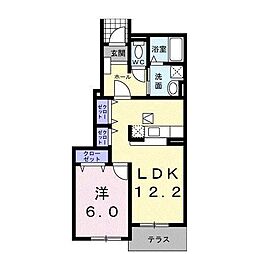 ステラK2 1LDKの間取図画像