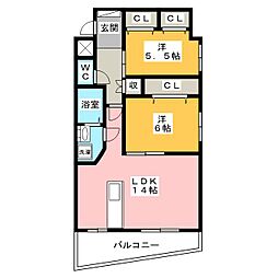 間取図画像 2LDK
