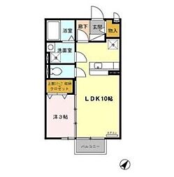 間取図画像 1LDK