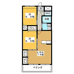 EMINENCE 2LDKの間取図画像
