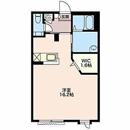 レーベンス ワンルームの間取図画像