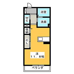 フォレナ ワンルームの間取図画像