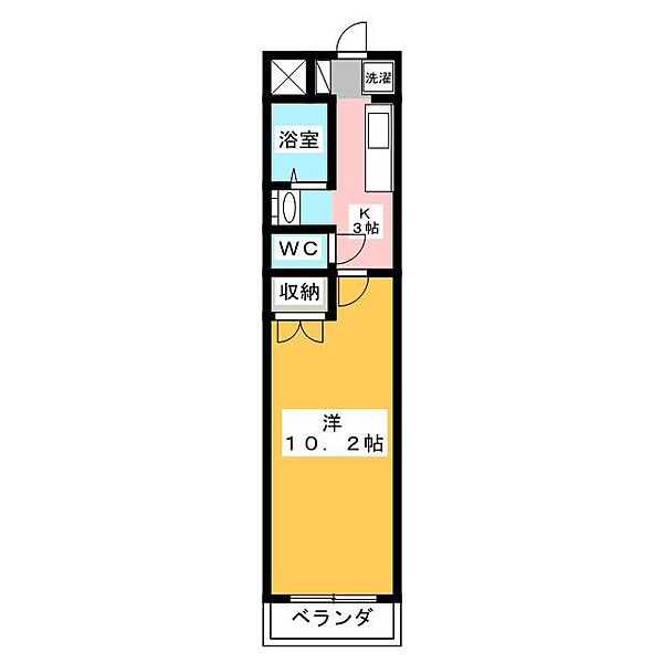 ファミーユ上浜 ｜三重県津市上浜町４丁目(賃貸マンション1K・2階・30.00㎡)の写真 その2