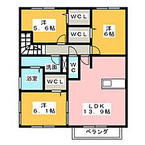 グレイスアベニュー一身田Ｂ  ｜ 三重県津市一身田中野（賃貸アパート3LDK・2階・80.41㎡） その2