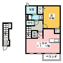 Ｙ・Ｙ　Ｌｉｌｙ　Ａ棟  ｜ 三重県津市末広町（賃貸アパート1LDK・2階・46.09㎡） その2