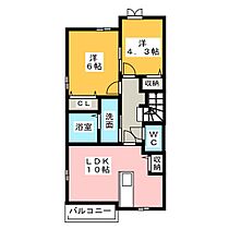 第三東雲　Ｂ  ｜ 三重県津市一身田町（賃貸アパート2LDK・1階・52.81㎡） その2